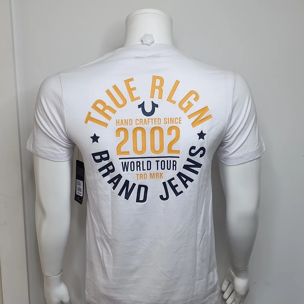 TRUE RELIGION WHITE TSHIRT SIZE SMALL